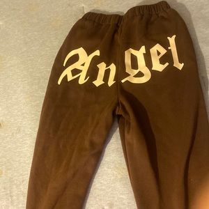 Brown sweatpants